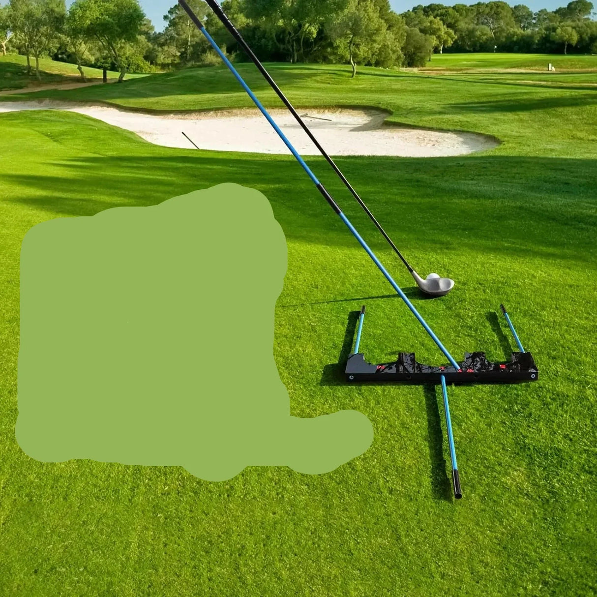 Golf Training Aid Alignment Gate 6 Sticks 5 Angles