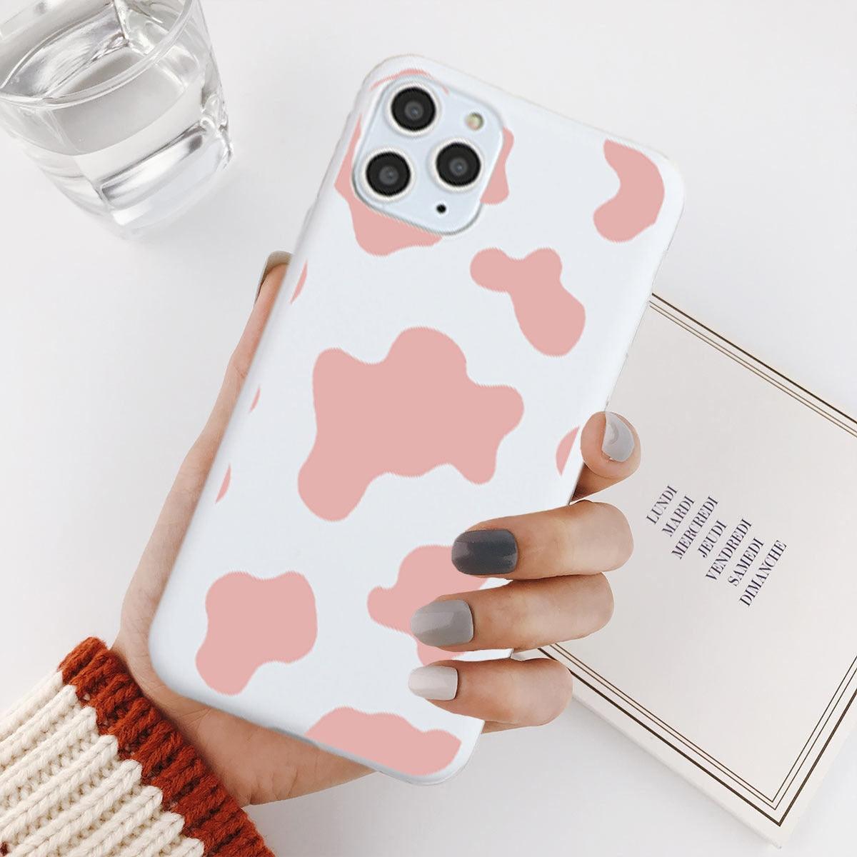 Slim Fit Lightweight Black White Print Silicone Case For iPhone 11 Pro 7 8 Plus X XR XS Max iphone 11 Cell Phone Case Cover White Black Pattern Print Silicone Unisex Case