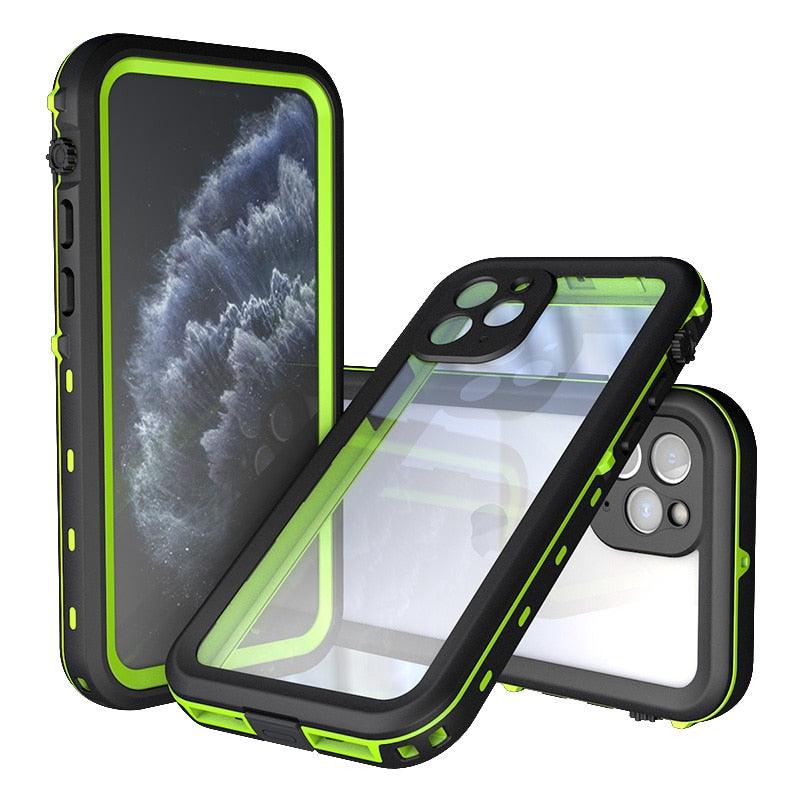 Waterproof Case For iPhone 14 13 12 11 Pro Max 14Plus 12Pro Durable Water Proof Cover Sport 360 Protect iPhone12 Mini Waterproof Case for iPhone Drop Resistant Iphone Clear Back
