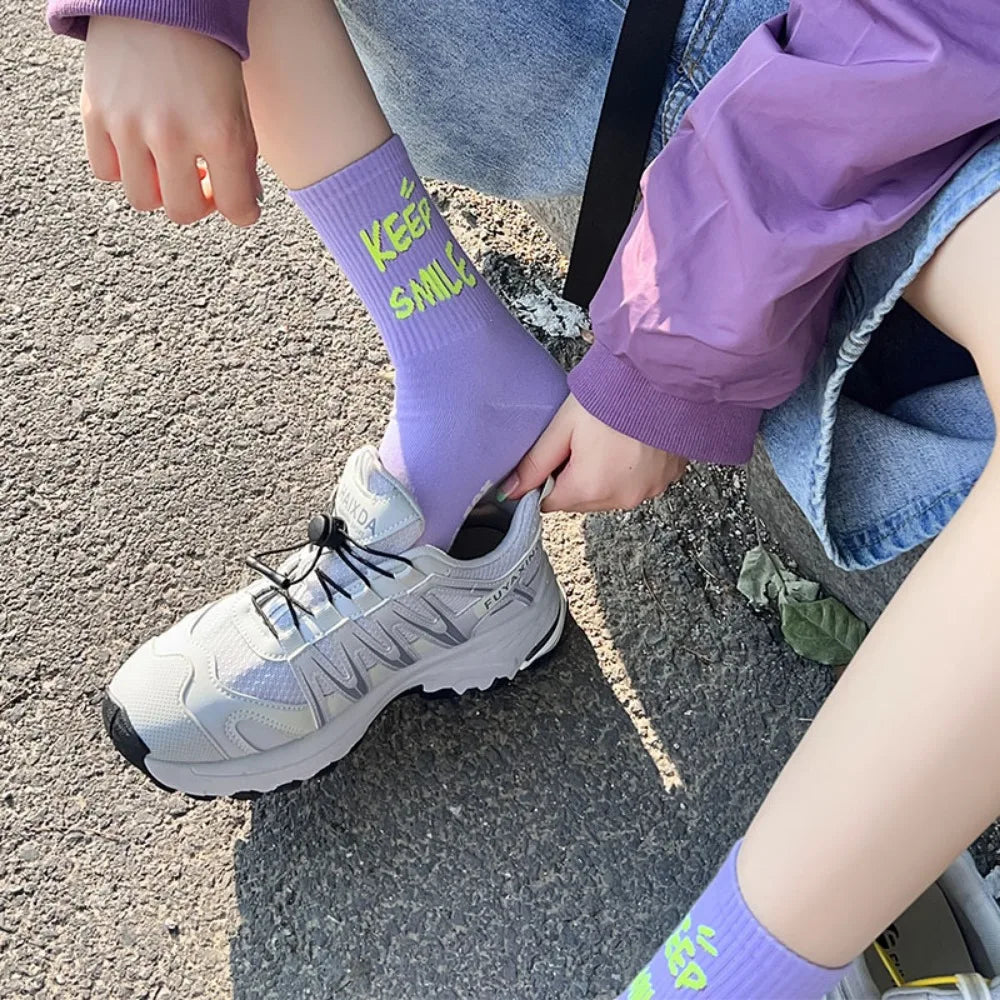 Breathable Stylish Crew Socks