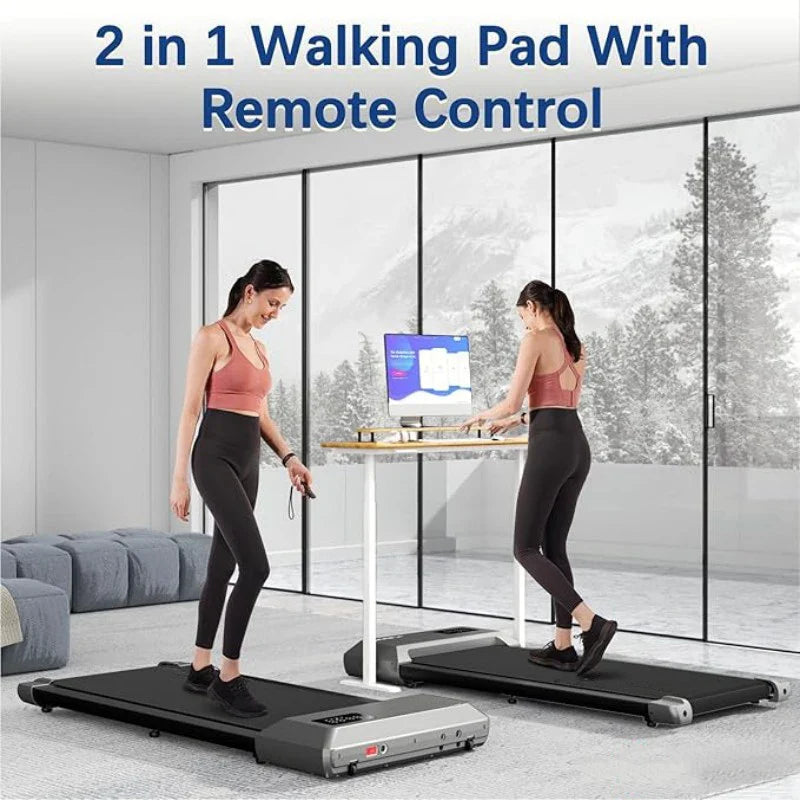 300lbs Home Treadmill: 2.5HP 2-in-1 Walking Pad & Running Machine
