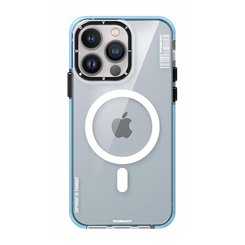 Cover Iphone 13 14 Pro Max Case Trend Magnetic Wireless Charging Cell Phone Iphone Anti-drop Case Smartphone Magnetic Case Designed For Iphone