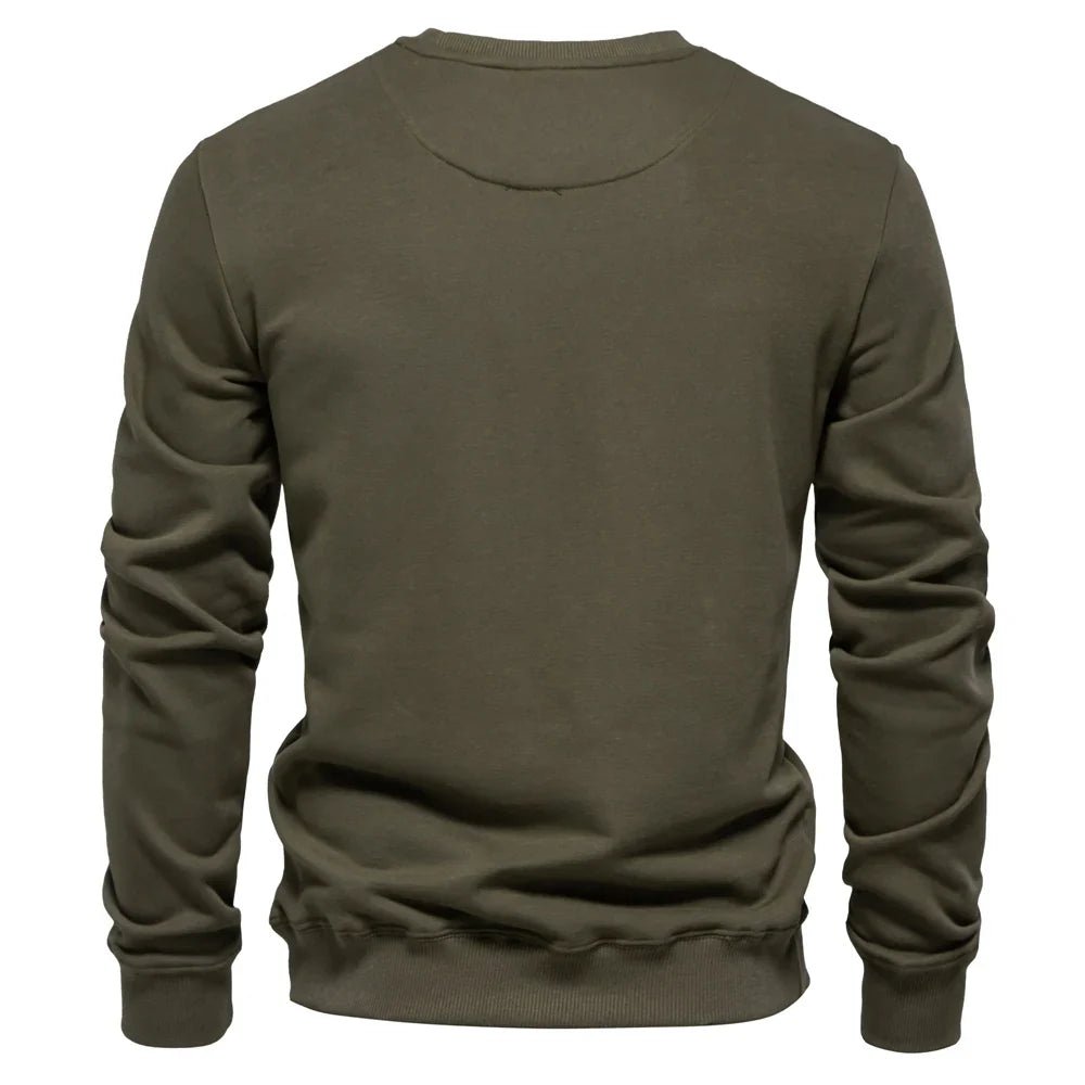 Men's Cotton Blend Crewneck Sweatshirt Casual and Comfortable
