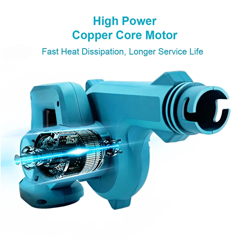 2 In 1 Electric Air Blower Garden Cordless Vacuum Cleaner Dust Computer Collector Handheld Power Tools For Makita 18V Battery