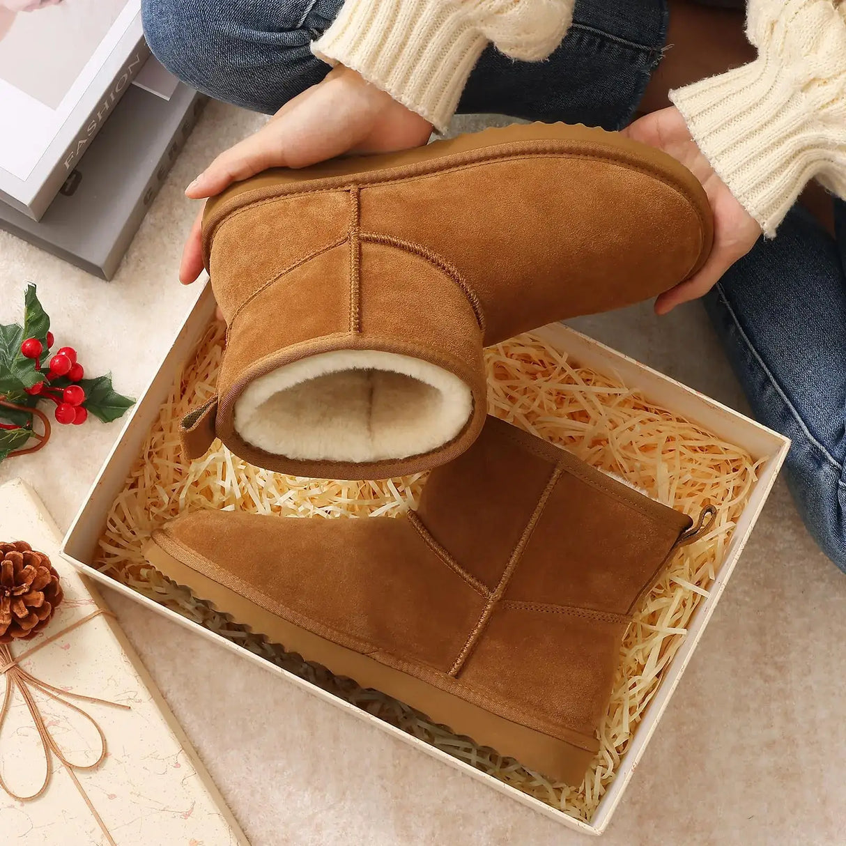 Stay Warm This Winter Fuzzy Snow Boots