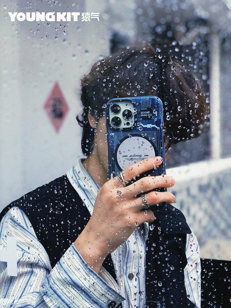 Cover Iphone 13 14 Pro Max Case Trend Magnetic Wireless Charging Cell Phone Iphone Anti-drop Case Smartphone Magnetic Case Designed For Iphone