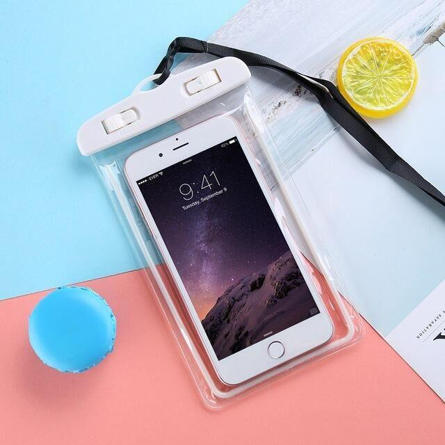Water Proof Cases For iPhone 12 Cover Pouch Cases For iPhone XS MAX 8 7 6 s Plus Universal Waterproof Case Universal Waterproof Cell Phone Bag/Holder for iPhone Case & Strap