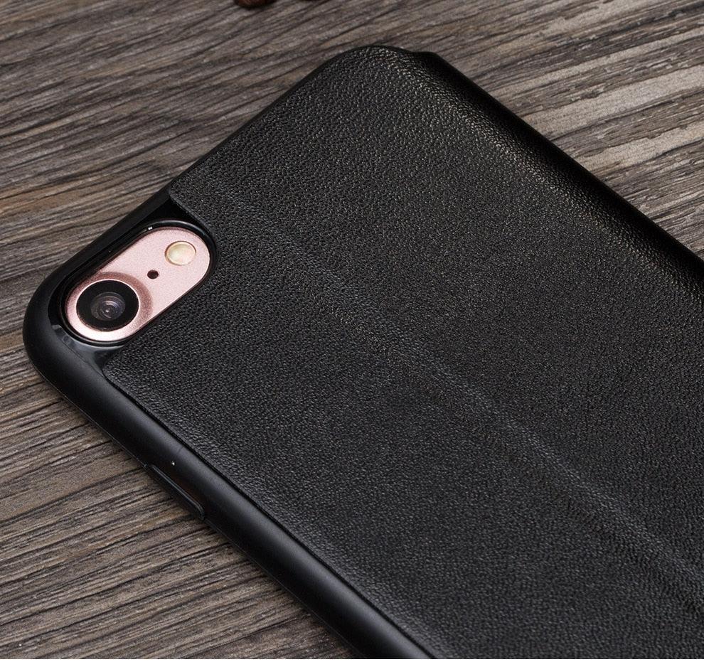 Ultra Thin Slim Case For iPhone 13 12 Case 6S 7 8 Plus X XR XS Max Flip Leather Cover For iPhone 12 11 Pro Max Case Leather Extra Slim Phone Case With Stand Function