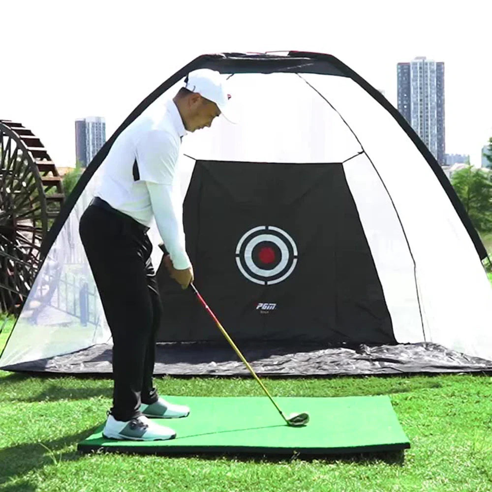 All-Weather Golf Practice Cage with Carry Bag