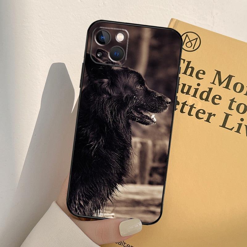 Cartoon German Shepherd Phone Case MAsk Dog Case For iPhone 13 12 Mini 11 14 Pro Max 6S 8 7 Plus SE 2022 2020 X XS Max XR Back Cover Poodle Dog Phone Case Compatible with iphone