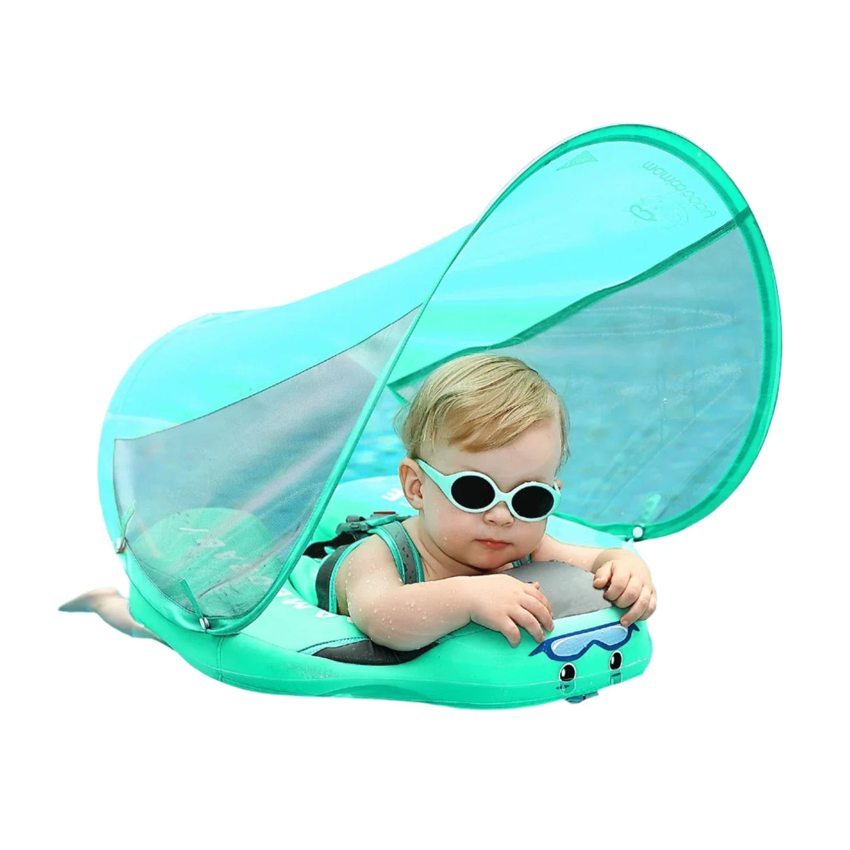 Float 2 Canopy & Chest Support for Safe & Fun Baby Swimming
