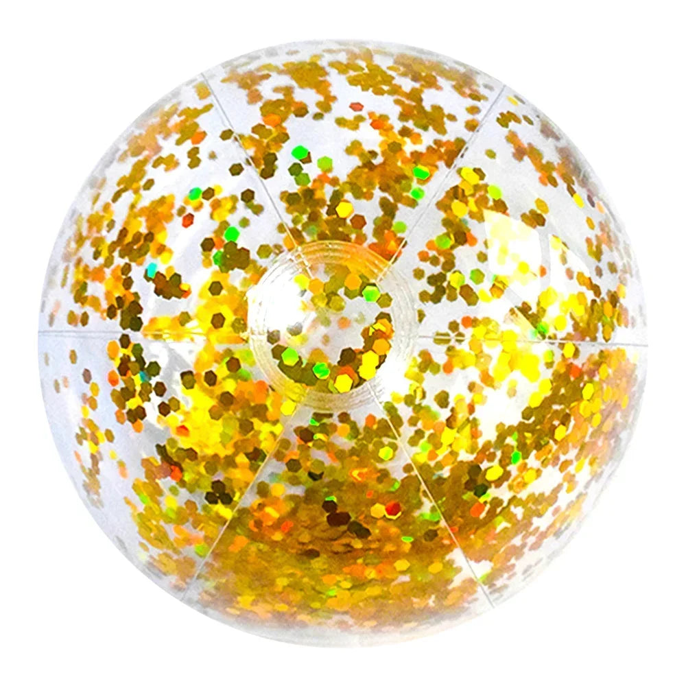 40/60cm Inflatable Glitter Beach Ball Perfect for Summer Pool Parties!