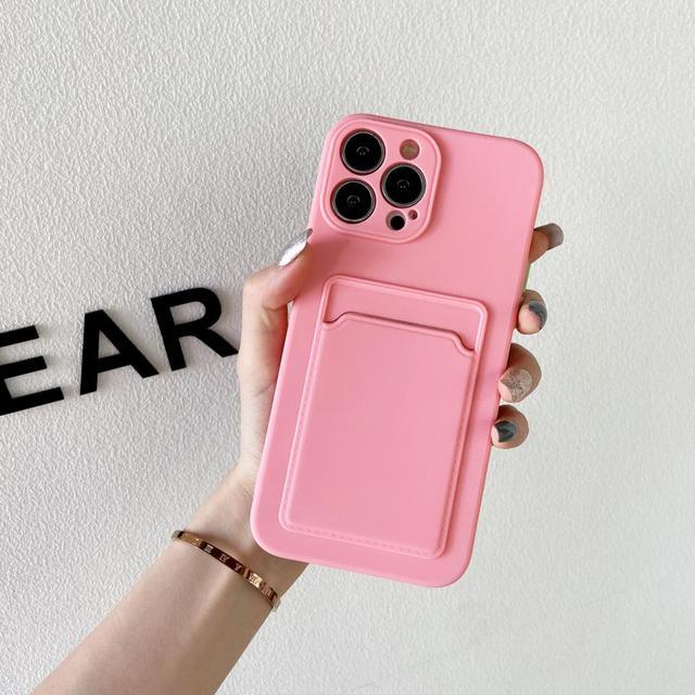 White Luxury Card Holder Phone Case for iPhone 13 12 Pro Wallet Soft Back Cover Shockproof Cute Protective Case for iPhone Cute Case With Card Holder