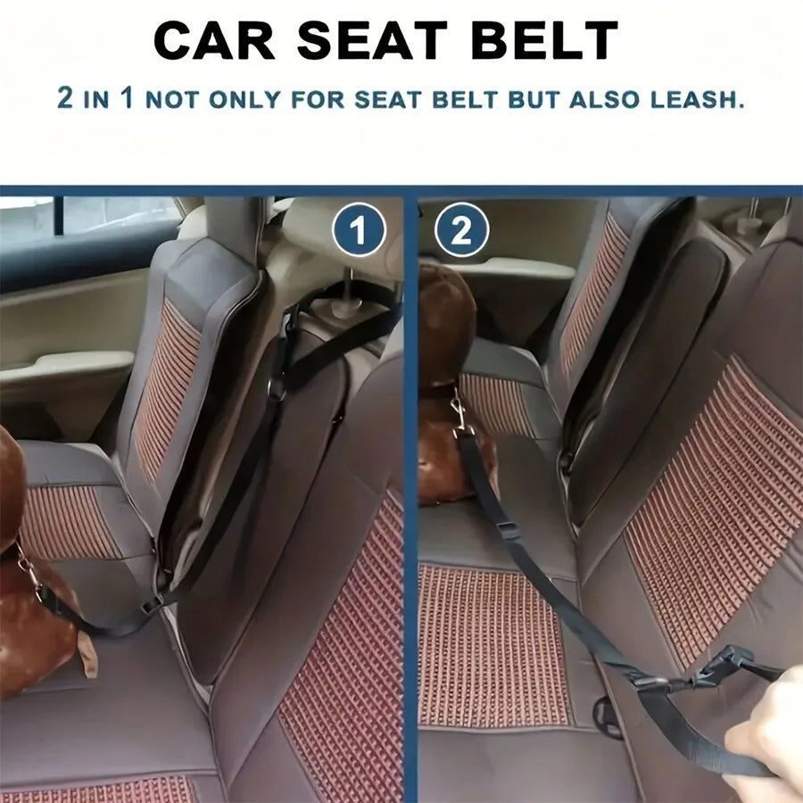 1pc Pet Car Belt, Dog Cat Car Leash, Retractable Backseat Pet Tether, Keep Your Dogr! Dog Outing Dog Stuff Dog Car Seat Car