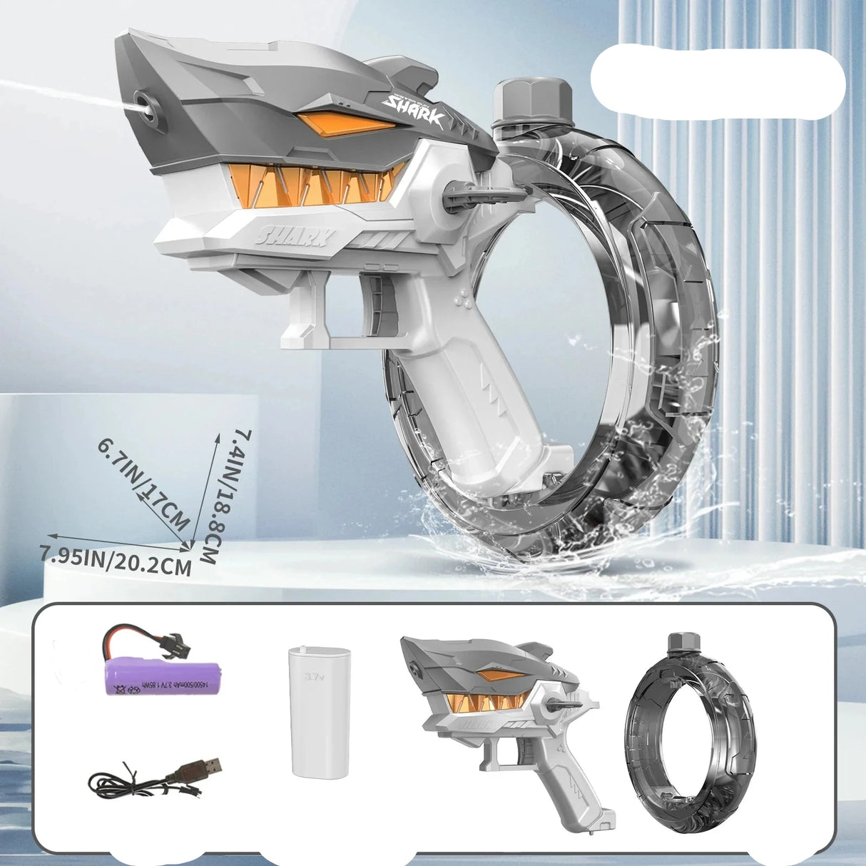 Automatic Shark Water Gun Kids' Summer Party Essential
