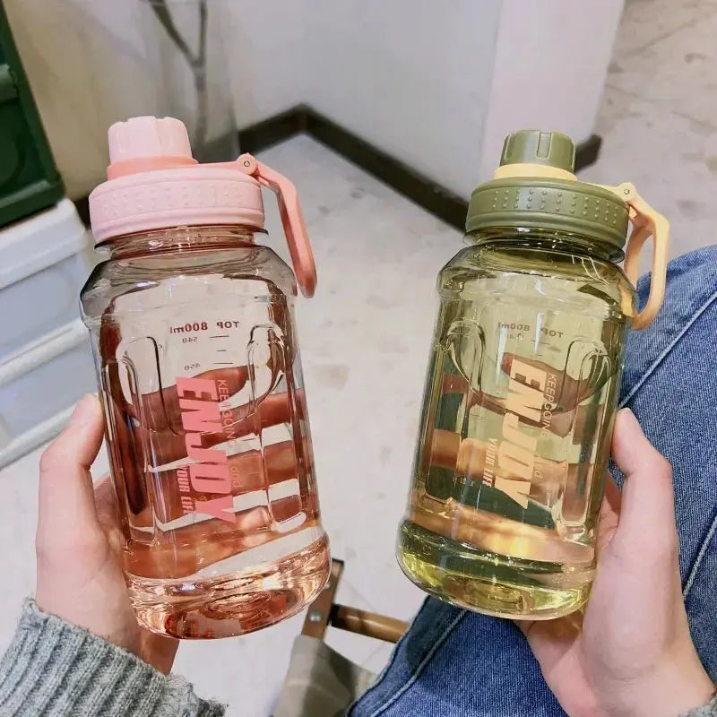 1 Liter Sport Bottle with Filter Big 800ml Drinking Bottle