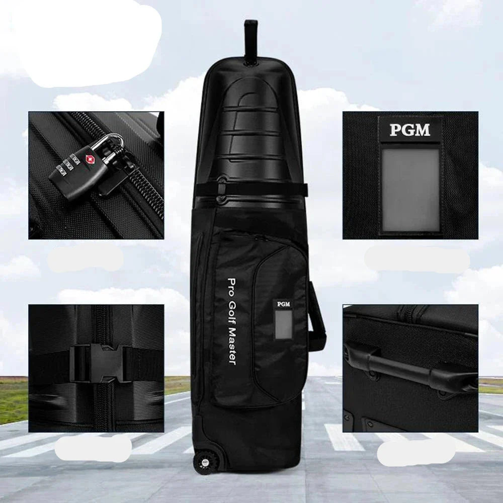 Premium Golf Travel Bag Roller Hard Case Anti-Collision
