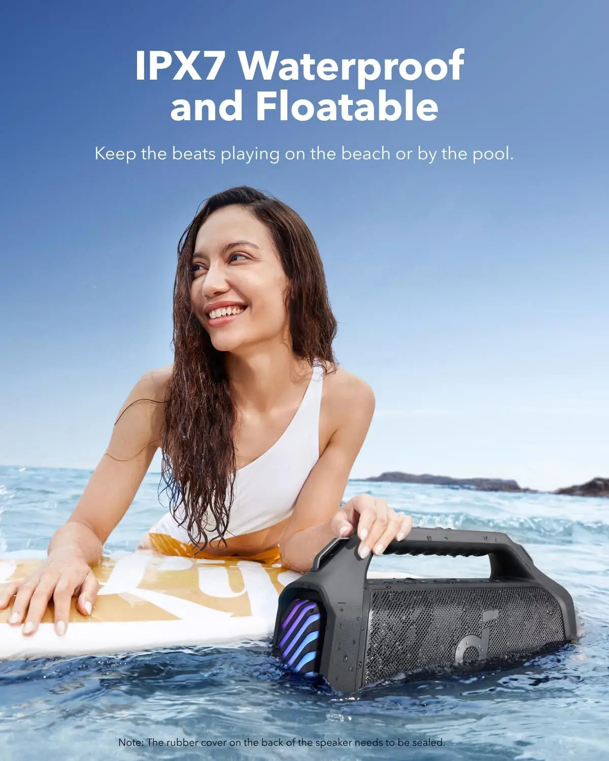 Boom 2 Plus Portable Speaker By Anker, 140W, 2+2 Channel, BassUp 2.0, 20H Playtime, Fast Charge, IPX7 Waterproof, RGB Lights, Po
