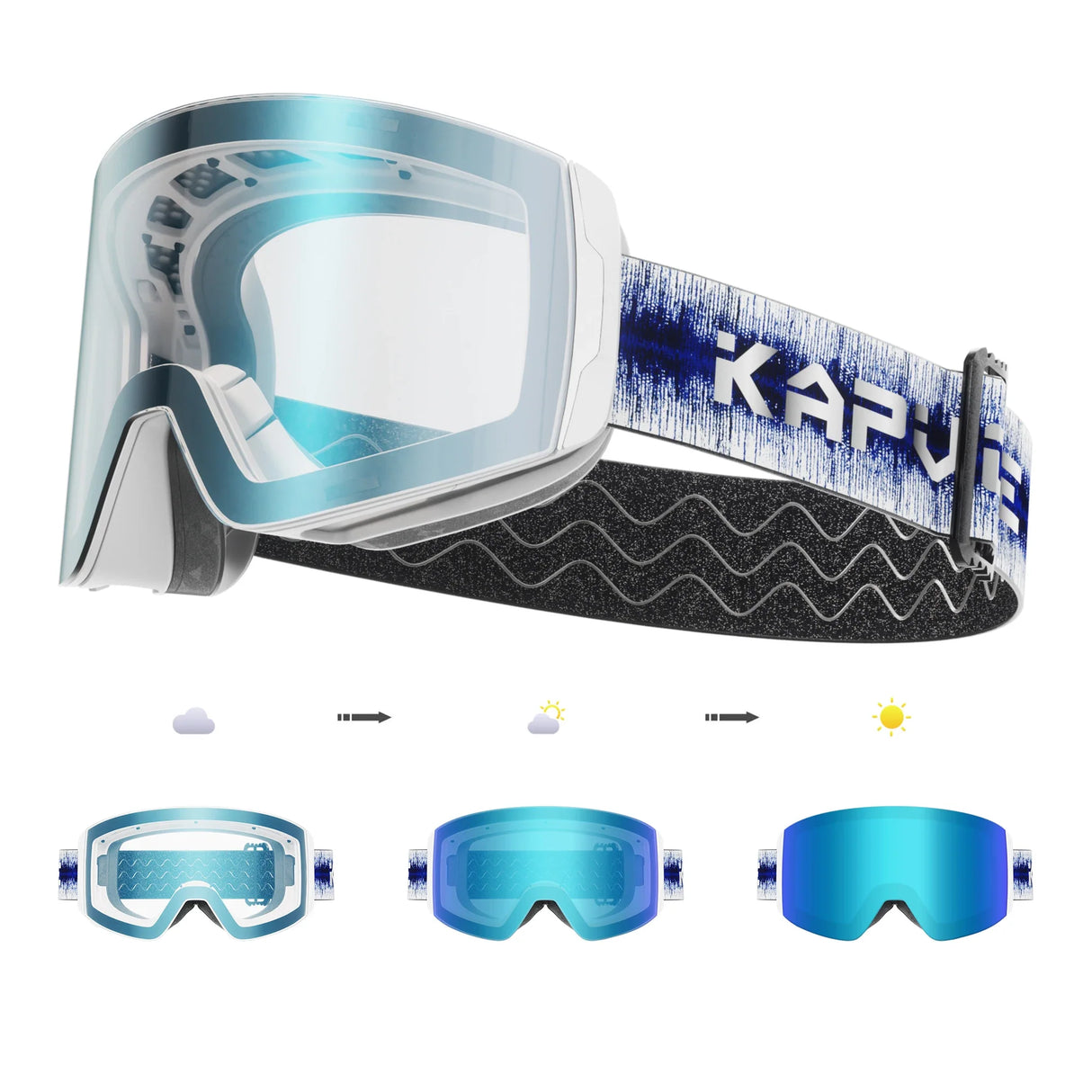 Ultimate Protection Magnetic Ski Goggles with OTG