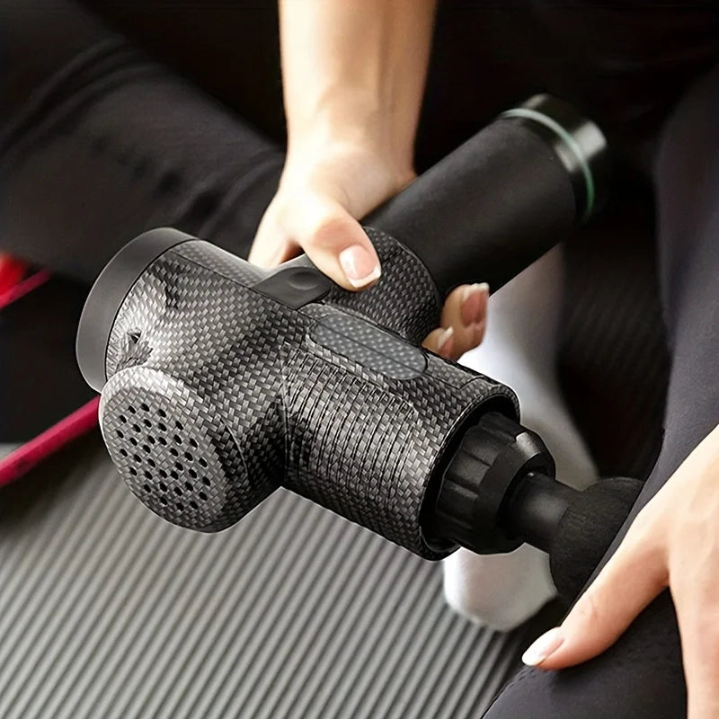 Deep Muscle Massage Gun Portable, Fascia Vibration Gun for Body Neck Back Relaxation, Fitness Slimming Tool