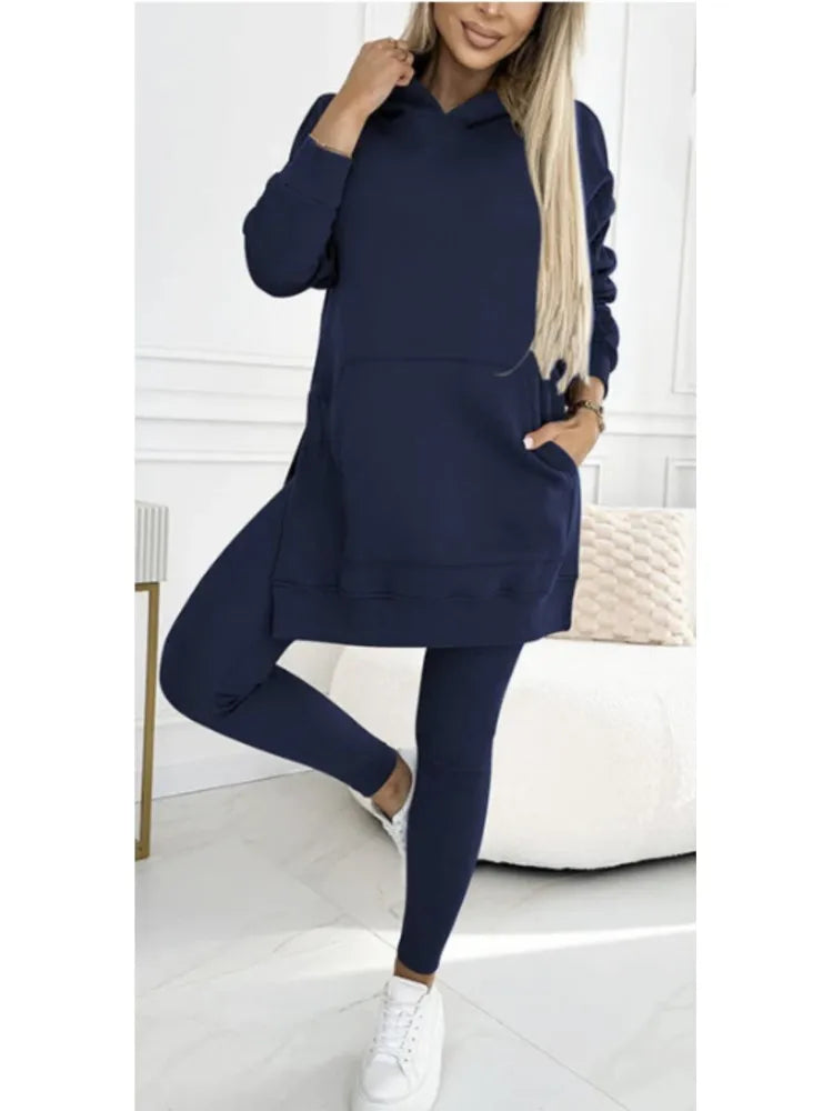 Perfect Winter Outfit Hoodie and Leggings Set