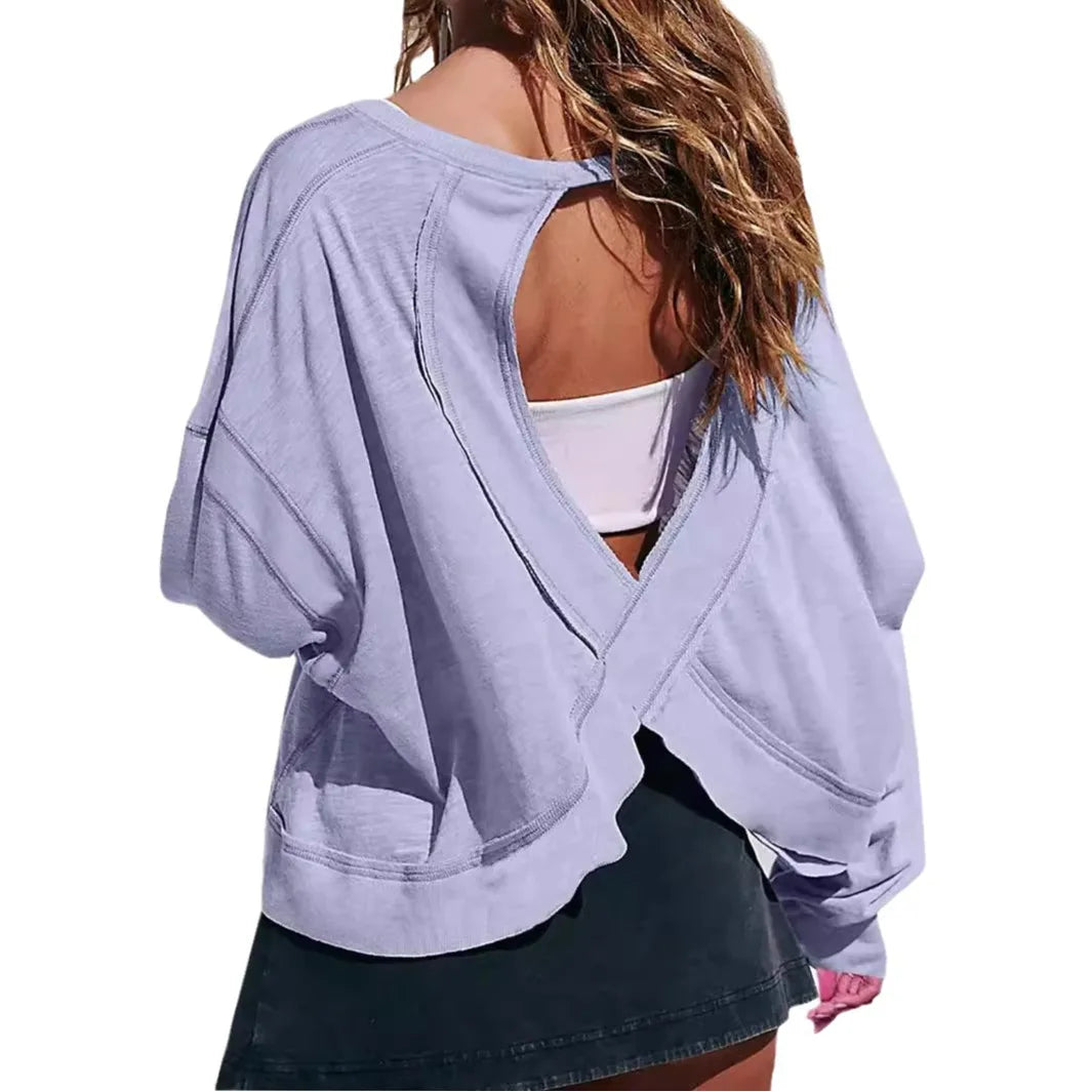 Women's Loose Long Sleeve T Shirt Casual Comfortable Blouse
