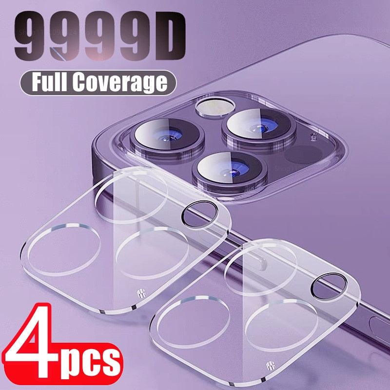 4Pcs Full Cover Protective Glass for Iphone 14 11 12 13 Pro XS Max Camera Protector for Iphone X 11pro Max 12 13 Mini Lens films Glass Camera Lens Protector For iPhone