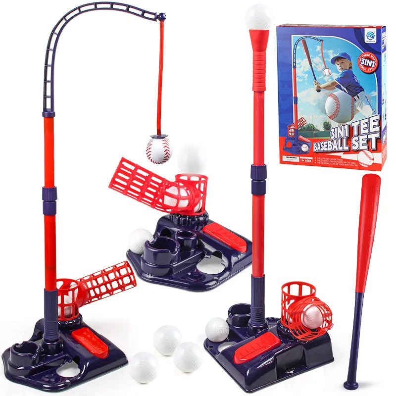 Kids 3 in 1 T Ball Set Perfect Gift for Indoor & Outdoor Play