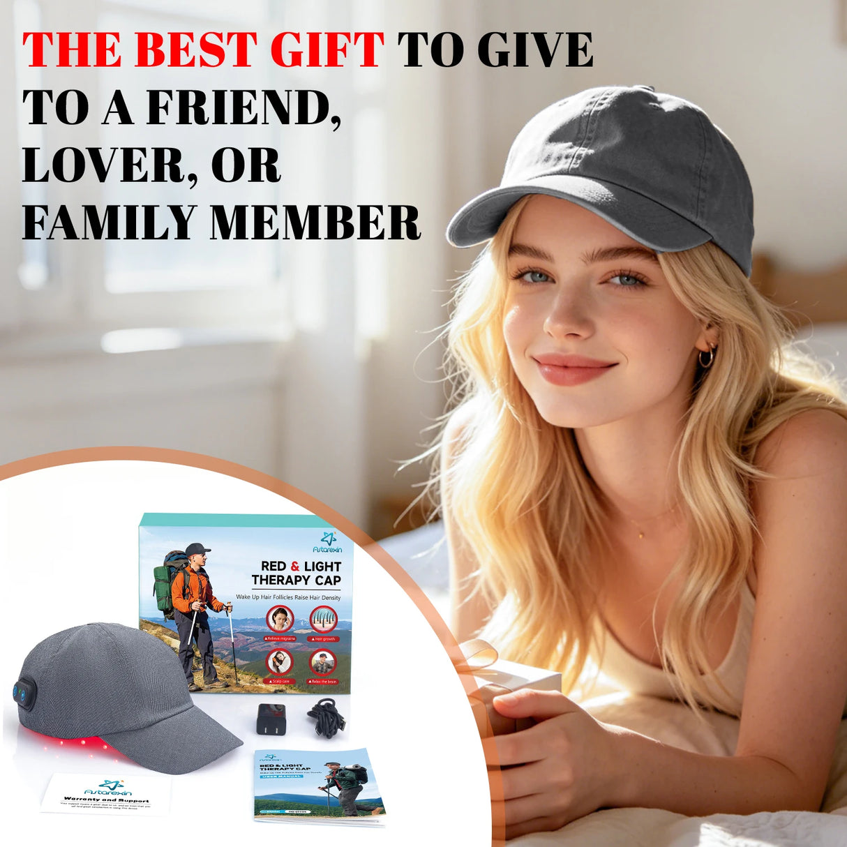 2026 Red Light Therapy Hair Growth Cap 660nm 850nm Near Infrared LED Hair Follicle Activator Anti Hair Loss Scalp Care Hat