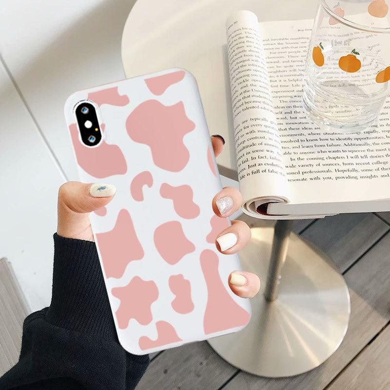 Slim Fit Lightweight Black White Print Silicone Case For iPhone 11 Pro 7 8 Plus X XR XS Max iphone 11 Cell Phone Case Cover White Black Pattern Print Silicone Unisex Case