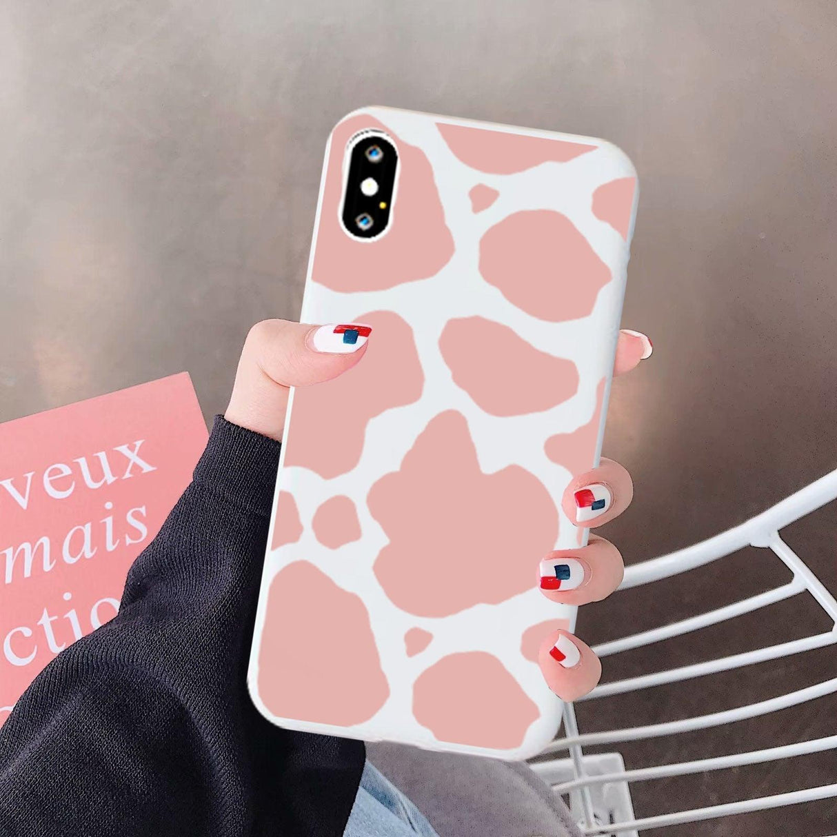 Slim Fit Lightweight Black White Print Silicone Case For iPhone 11 Pro 7 8 Plus X XR XS Max iphone 11 Cell Phone Case Cover White Black Pattern Print Silicone Unisex Case