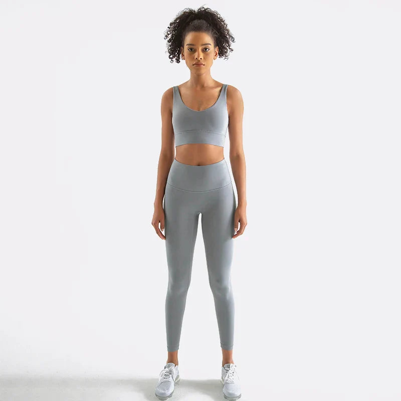 Sportswear Yoga Sets Leggings, & Crop Tops