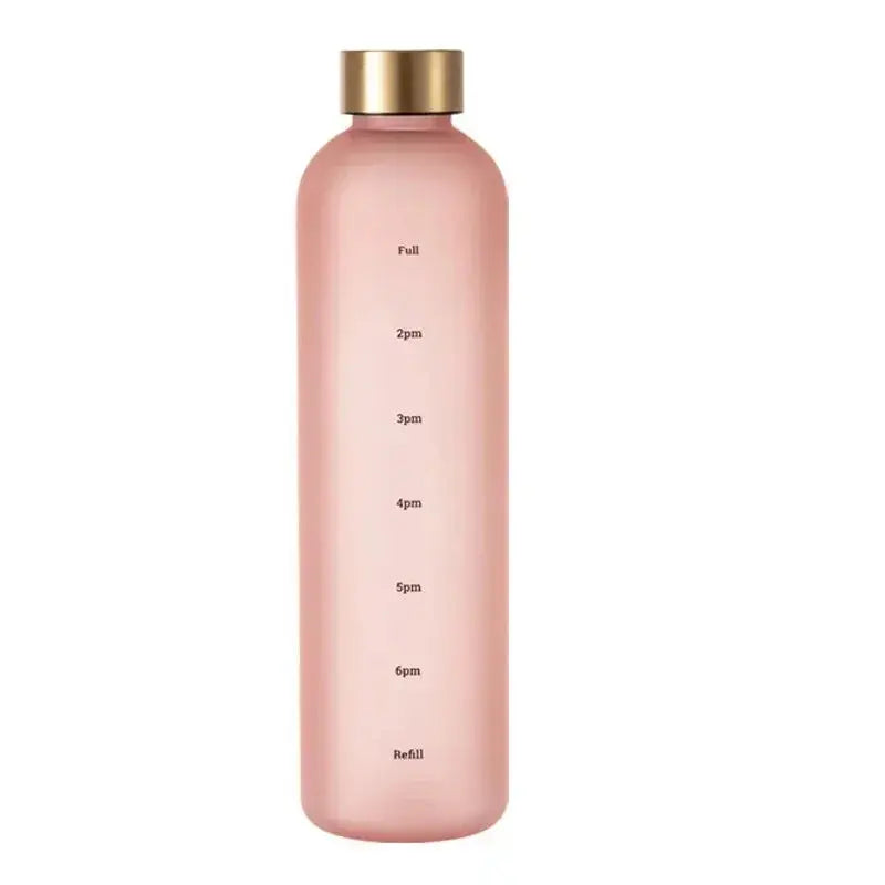 Time Marker Water Bottle Reusable & Leakproof for Outdoors