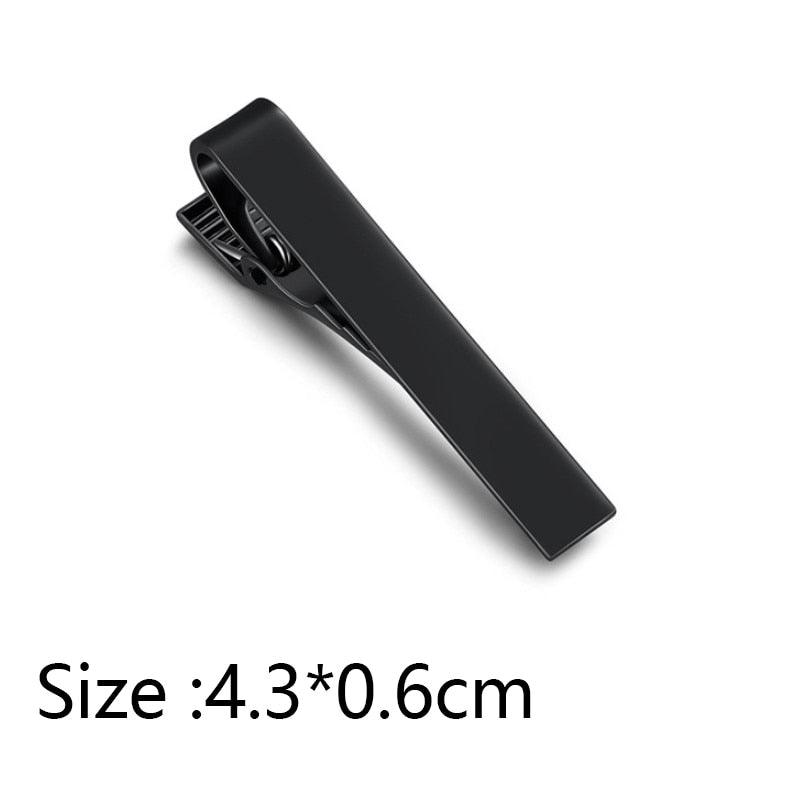 Simple Tie Clip Men Metal Copper Necktie Bar Clip Gold Silver Black 3 Bright Colors Best Gifts For Your Father Lover And Friends Simple Classic Bar Clasp Practical Necktie Accessories Fashion Men Tie Clips Luxury Clothing Jewelry