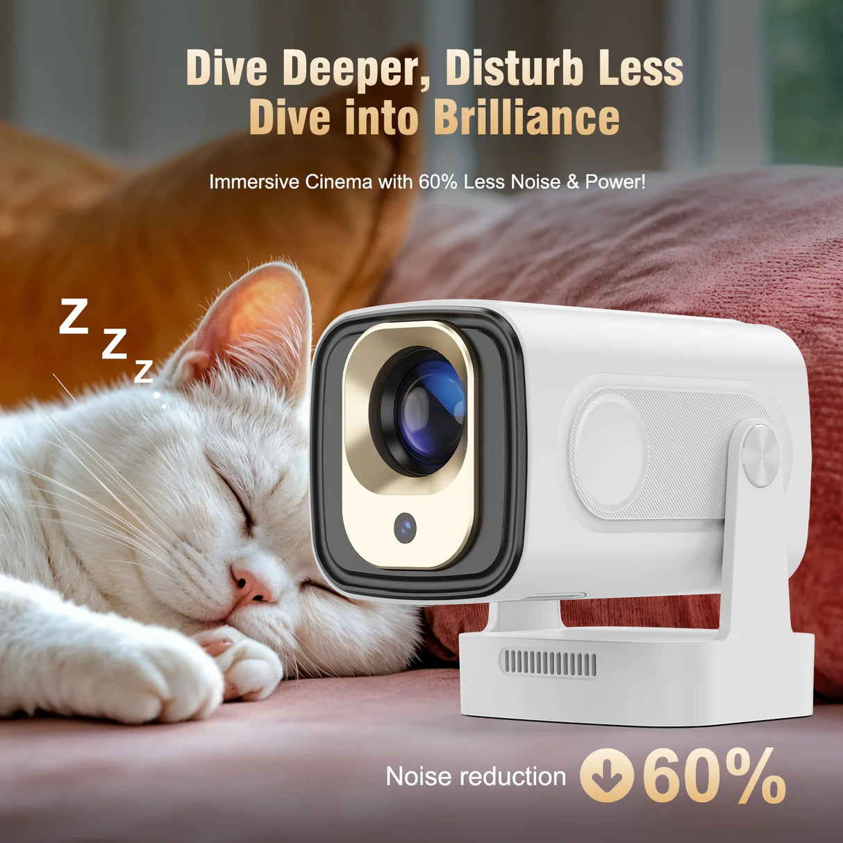 Magcubic HY310 Home Projector 1080P Mini Projector 4K AF Native 5W Speaker Air Mouse Voice Assistant Upgrated 330ANSI Android11