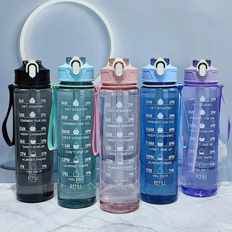 Colorful Portable Sports Bottles for On the-Go Hydration