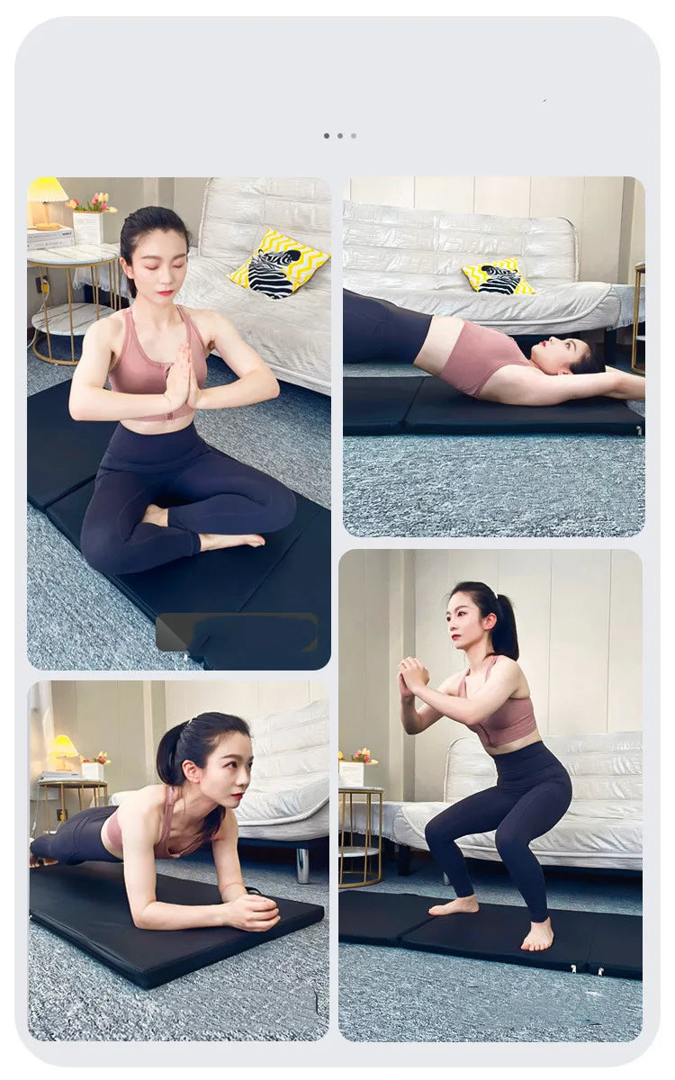 Portable Yoga and Gymnastics Mat with Extra Thickness
