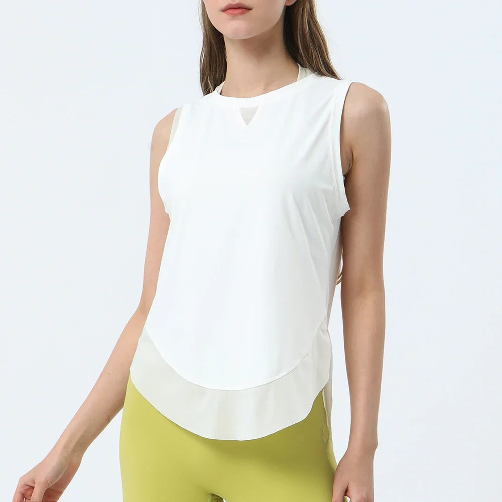 Summer Cool Breathable Mesh Yoga Tank