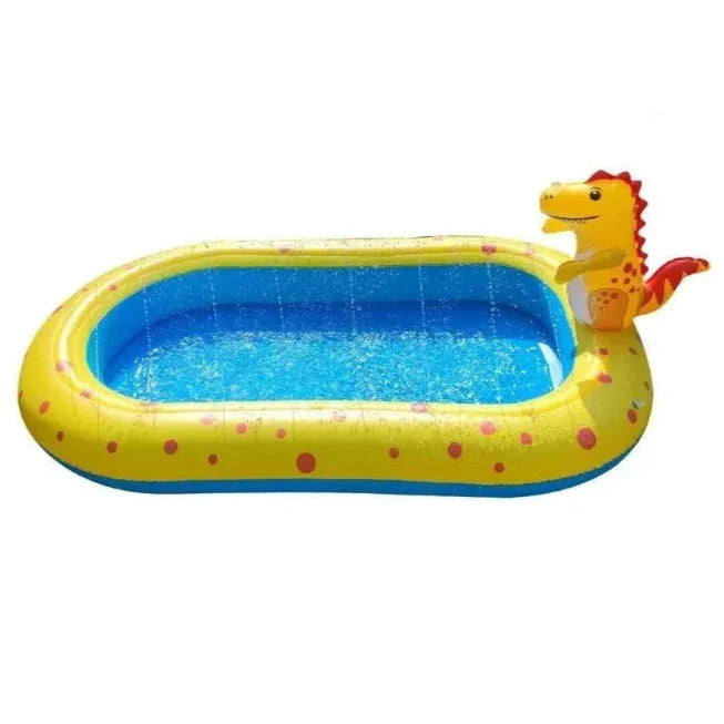 Cool Down and Play Dinosaur Shaped Inflatable Pool for Kids