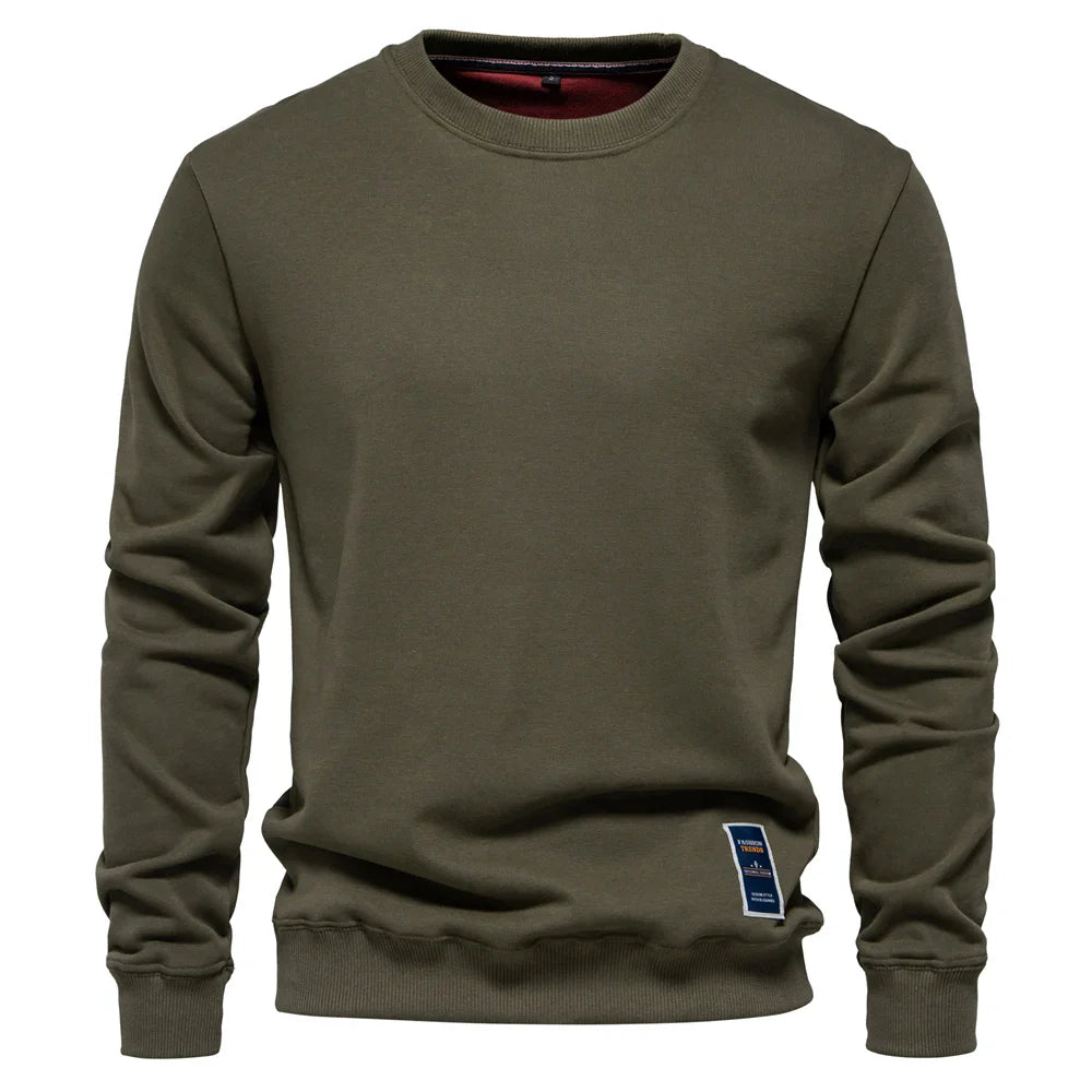 Men's Cotton Blend Crewneck Sweatshirt Casual and Comfortable