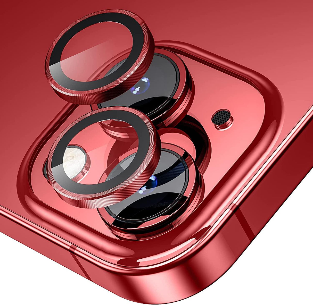 Camera Lens Protector for iPhone 14 Pro Max Plus 13 12 Mini 14Pro iPhone14 13Pro 14Plus 12Pro Glass Protection Protective Film Metallic Camera Ring Lens Protector with Glass Cover