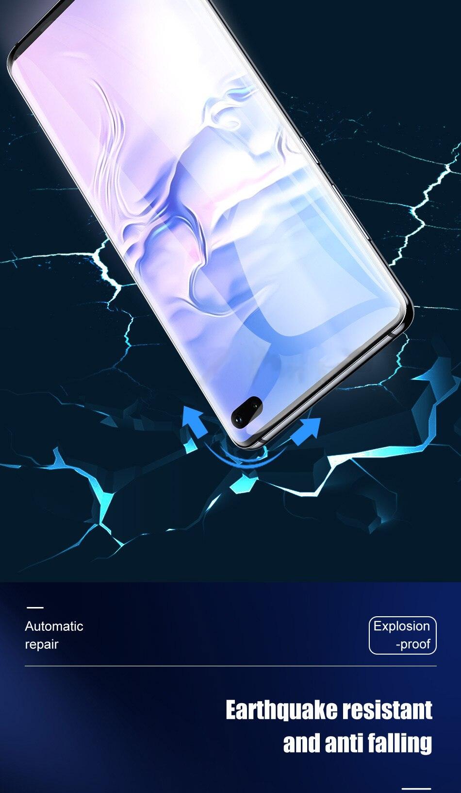 2PCS Hydrogel Silicone Screen Protector Full Glue Cover Sticker Film For iPhone 12 XS Max XR For iphone 13 X 7 8 6S 11 pro max Hydrogel Protective Film Transparent Soft Screen Protectors