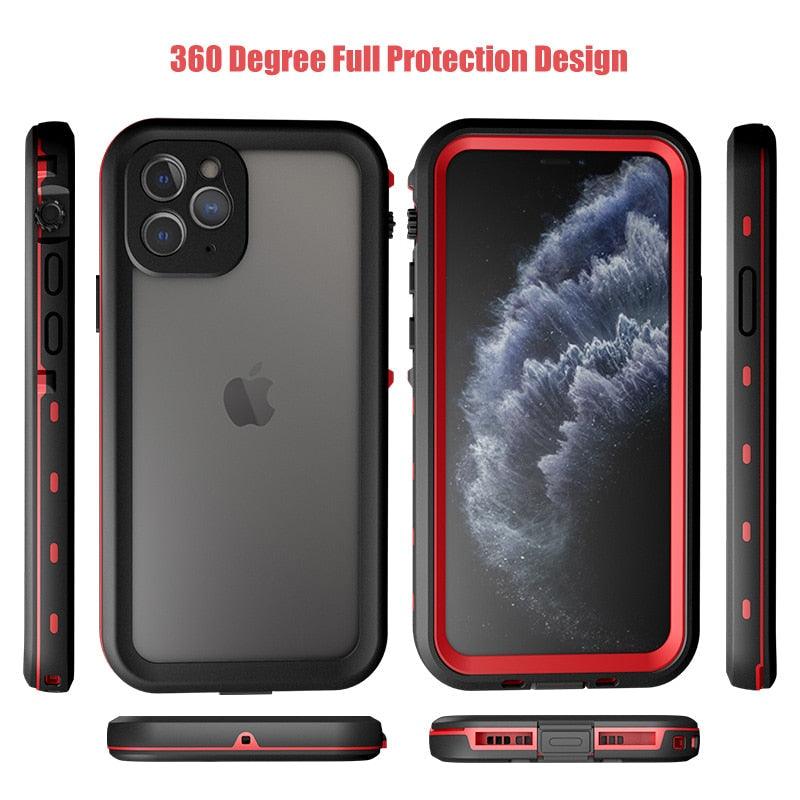 Waterproof Case For iPhone 14 13 12 11 Pro Max 14Plus 12Pro Durable Water Proof Cover Sport 360 Protect iPhone12 Mini Waterproof Case for iPhone Drop Resistant Iphone Clear Back