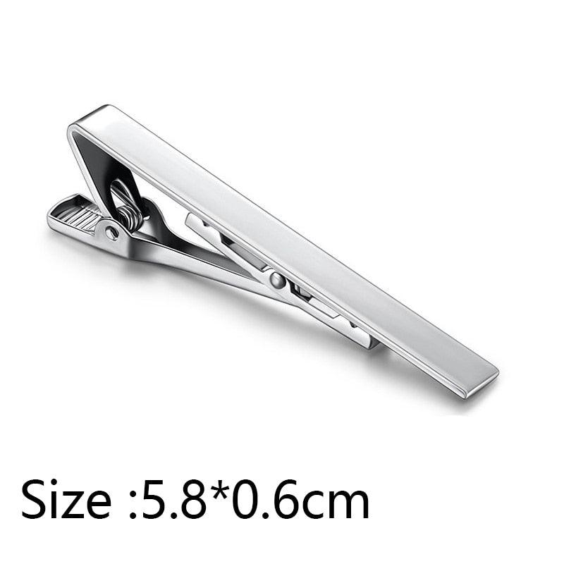 Simple Tie Clip Men Metal Copper Necktie Bar Clip Gold Silver Black 3 Bright Colors Best Gifts For Your Father Lover And Friends Simple Classic Bar Clasp Practical Necktie Accessories Fashion Men Tie Clips Luxury Clothing Jewelry