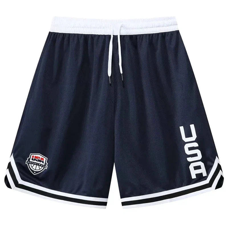 Loose Fit Basketball Shorts with Pockets