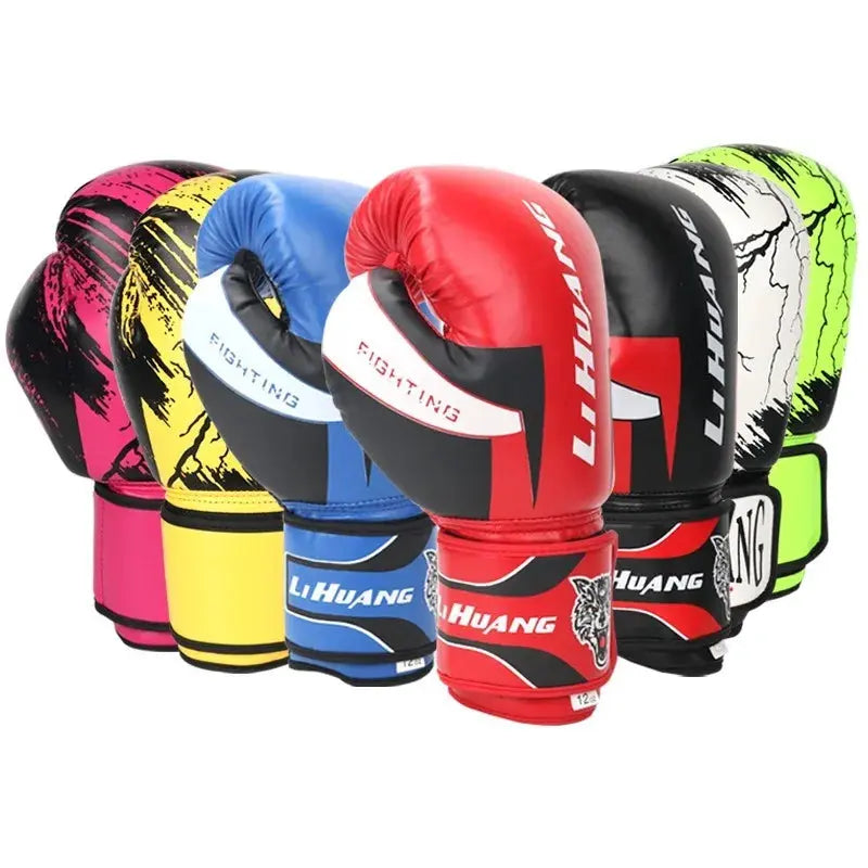 Professional Boxing Gloves PU Leathe MMA Kickboxing
