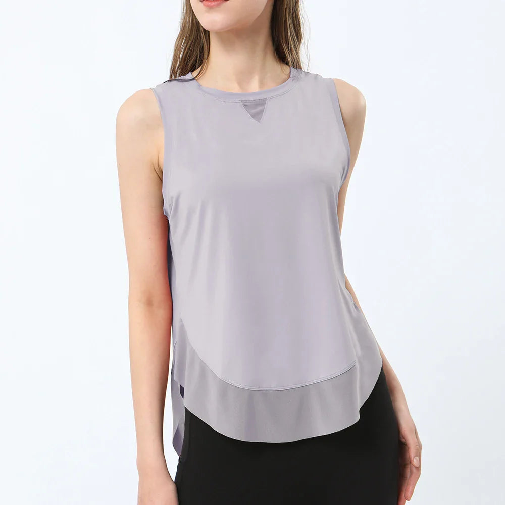 Summer Cool Breathable Mesh Yoga Tank