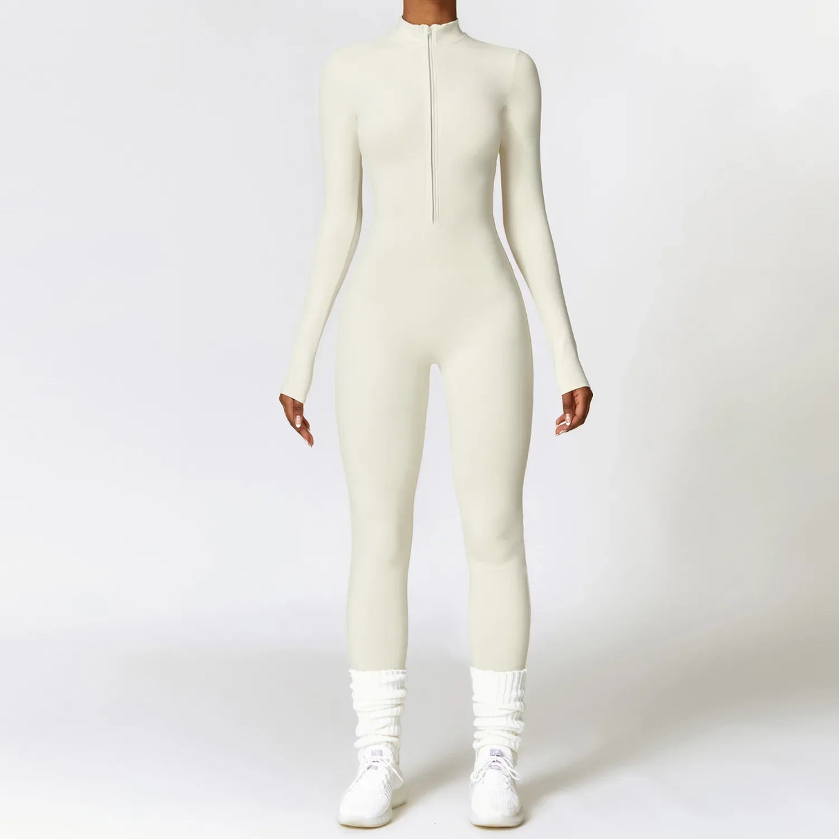 Elevate Your Workout Long Sleeve Yoga Jumpsuit