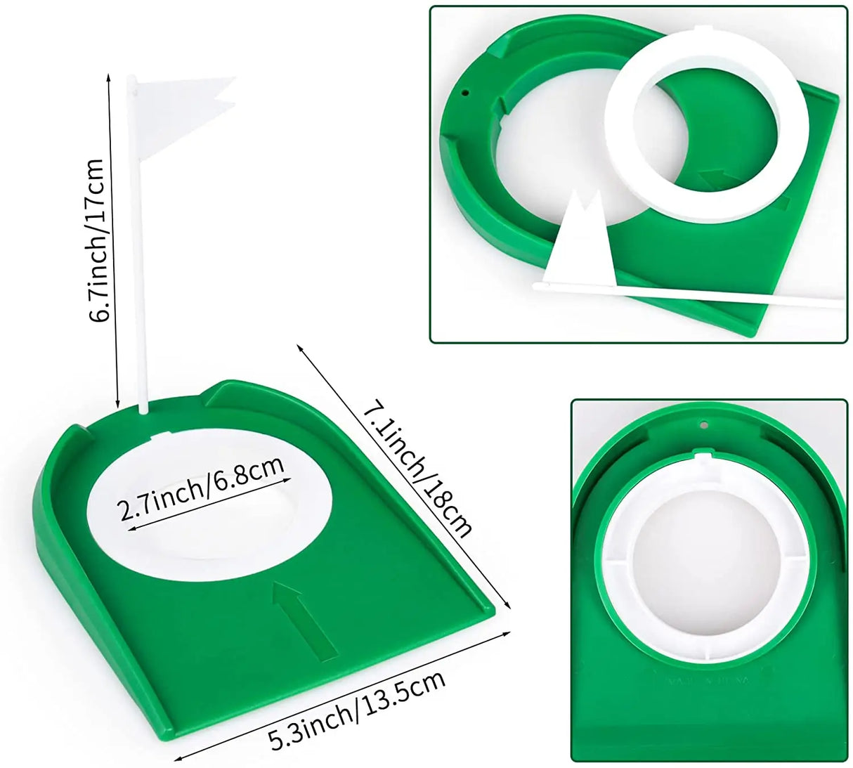 Golf Putting Cup Training Aid Indoor Outdoor Practice