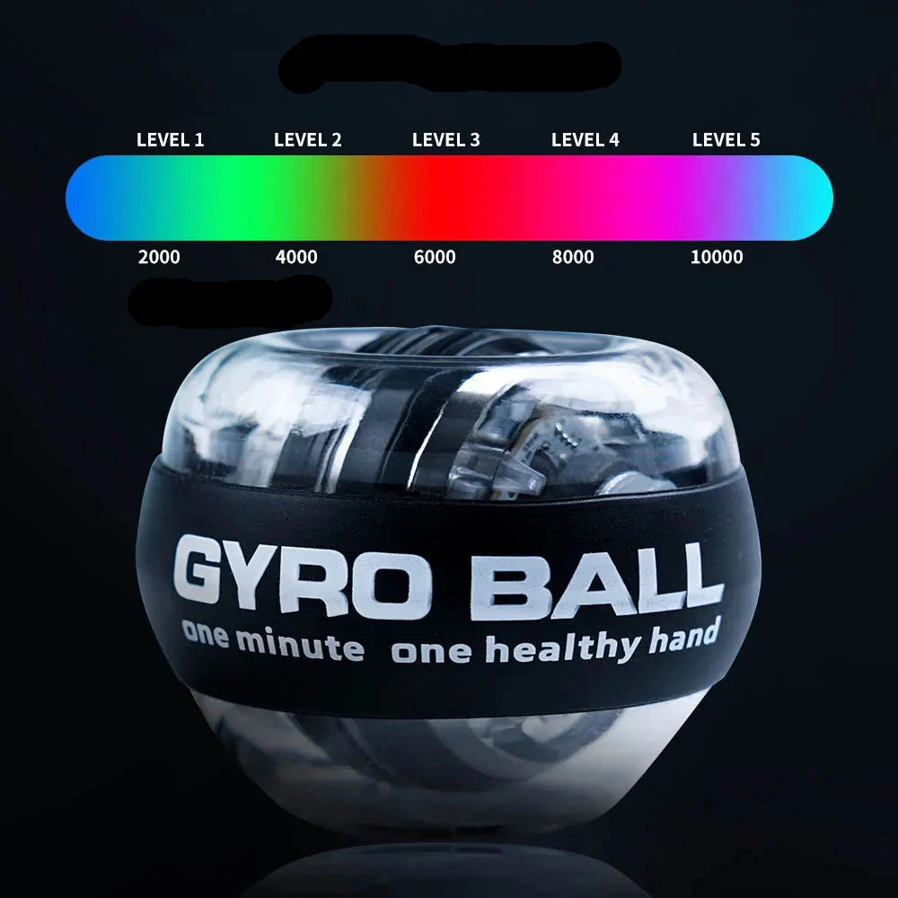 Self-Starting LED Gyro Ball for Hand and Wrist Strength